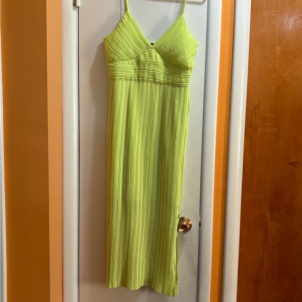 Banana Republic Lime Green Maxi Dress
